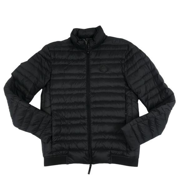 ARMANI EXCHANGE Down Puffer Bomber Jacket Men S Black Everyday Travel Stylish - Picture 4 of 15